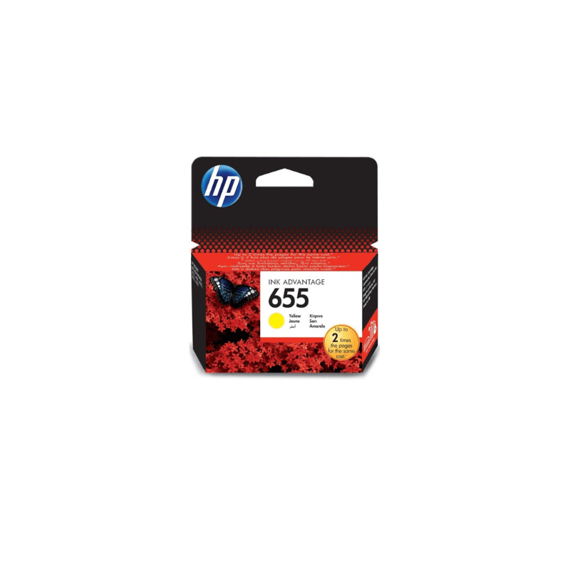 Cartouche Jet D’encre Original Hp 655 Jaune -CZ112AE