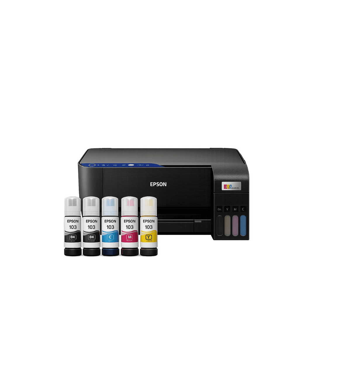 Imprimante Multifonction à réservoir intégré 3en1 couleur Epson ECOTANK L3251 / WiFi + 5 Bouteilles d'encre Epson Incluses